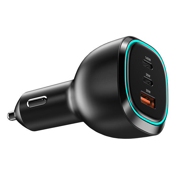 Engage 3 Port PD USB-C 165W Car Charger - Black