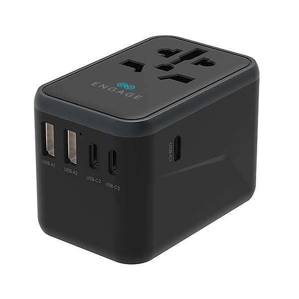 Engage Universal Travel Charger - 3PD Port / 65W / Black