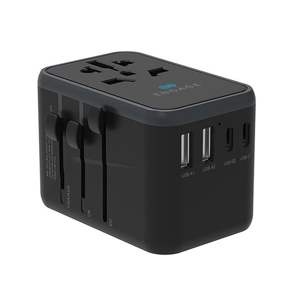 Engage Universal Travel Charger - 3PD Port / 65W / Black