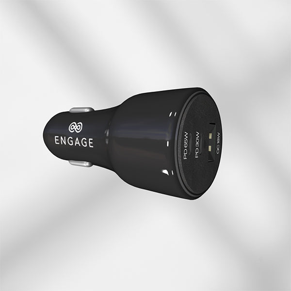 Engage 95W Quick PD Car Charger - Black