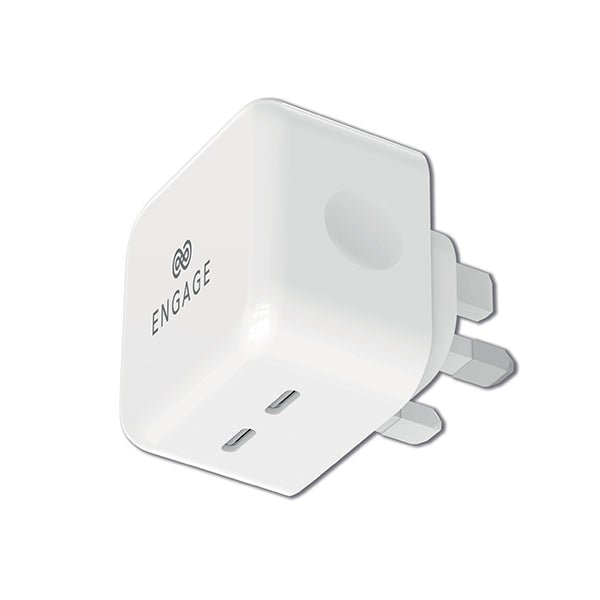 Engage Dual USB-C Port Home Charger - 35W / White