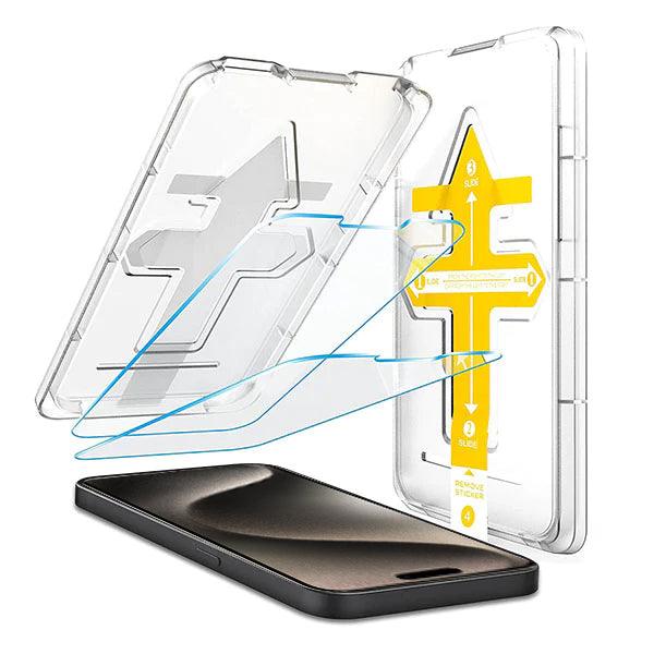 Engage iPhone 15 Pro Max Tempered Glass with Application Tray - Clear