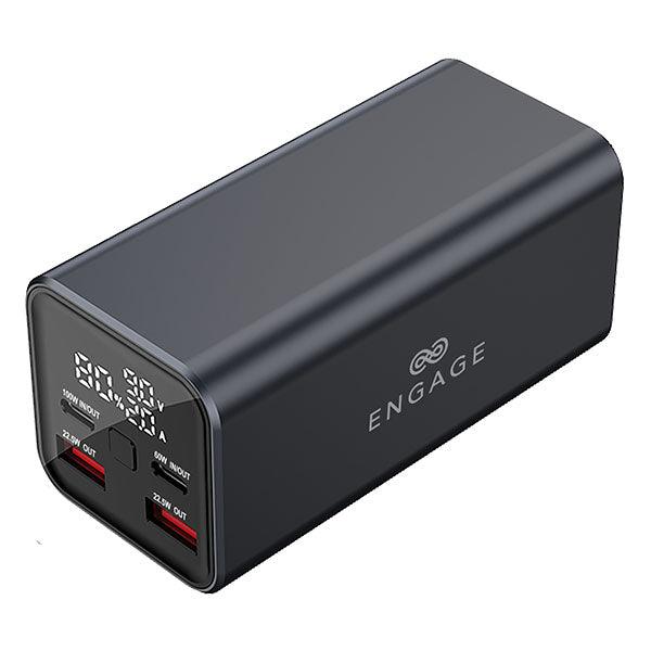 Engage Super Charge Powerbank with LED Display - 20000mAh / 100W / Black