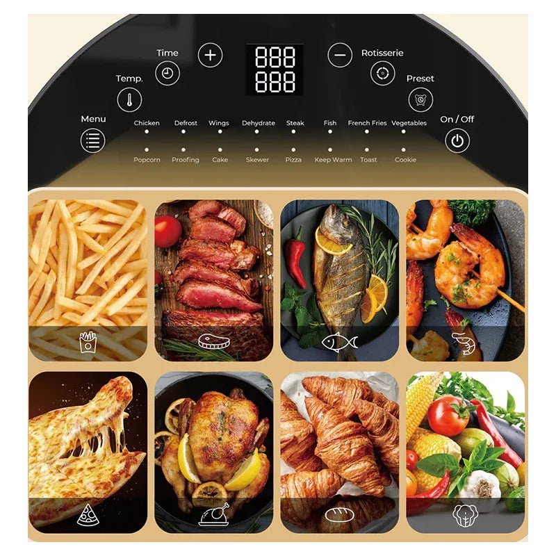 EPEIOS EPAO249 IOT Smart Air Fryer Oven - Black