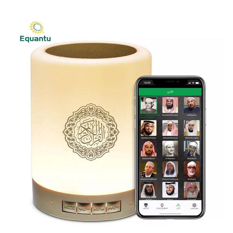 Equantu SQ112 Touch Lamp Quran Speaker - Bluetooth / 10 Meters / Warm White