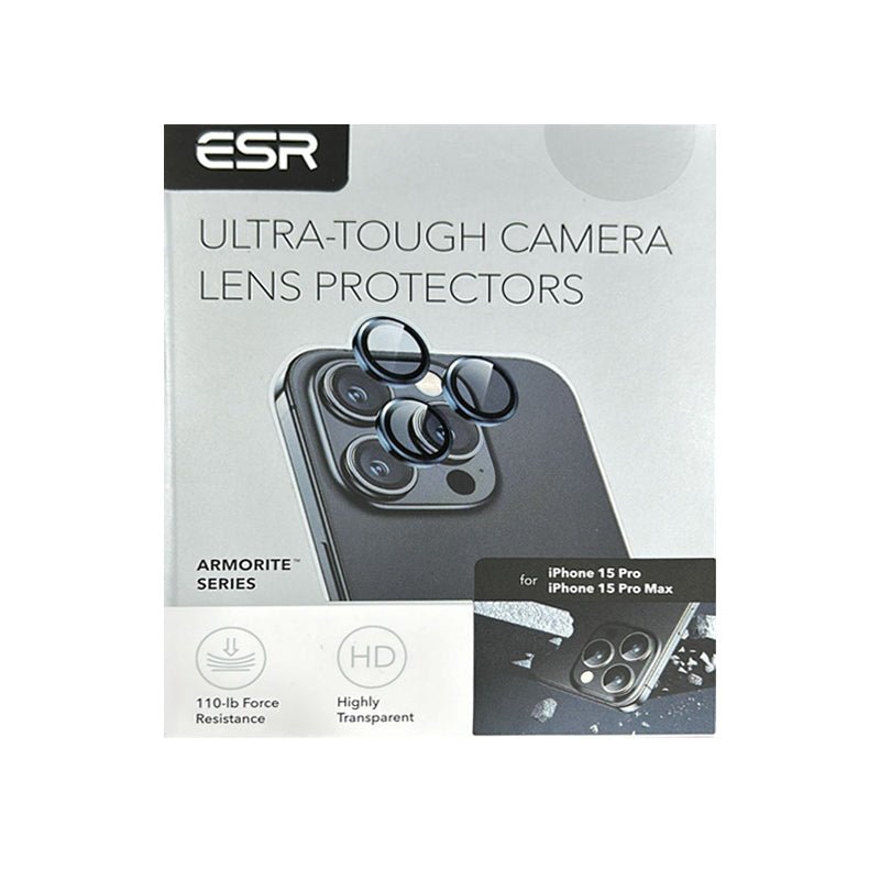 ESR 15 Pro / 15 Pro Max Premium Clear 9H Fullcover Tempered Glass Camera Protector