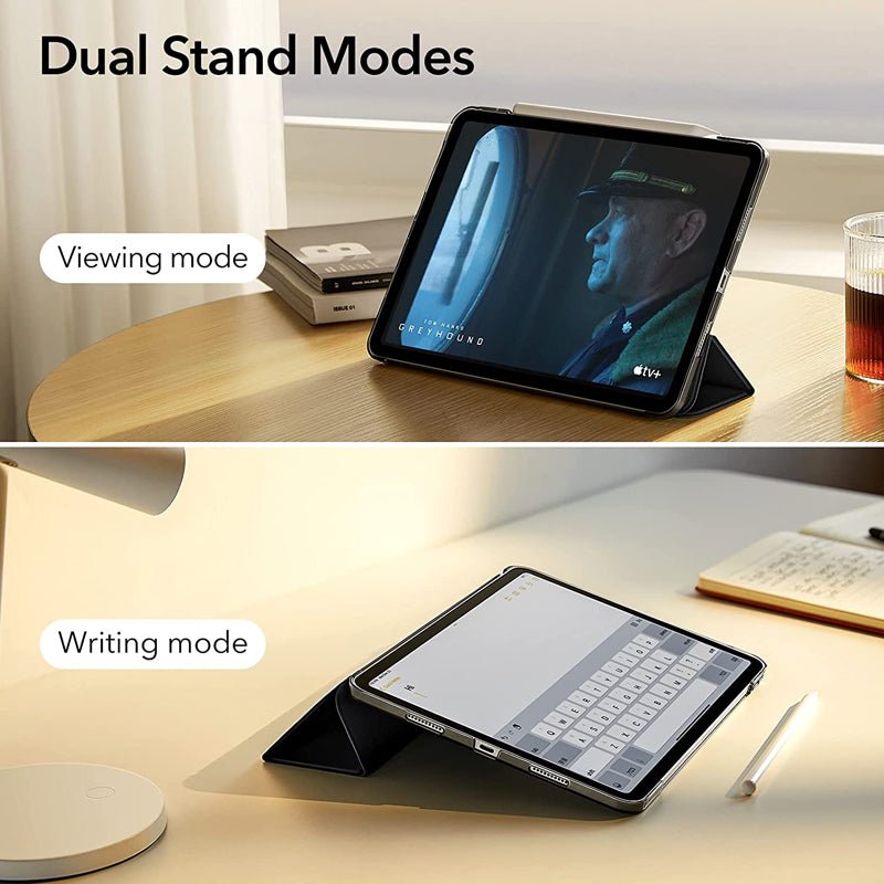 ESR Ascend Trifold Case With Kick-Stand & Pen Holder - Apple iPad Pro 11 Gen 4/3/2/1 (2018-2022) / Jelly Black