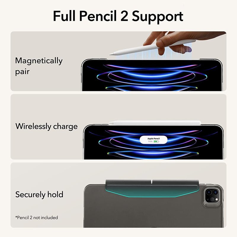 ESR Ascend Trifold Case - Apple iPad Pro 11 Gen 4/3/2/1 (2018-2022) / Jelly Black