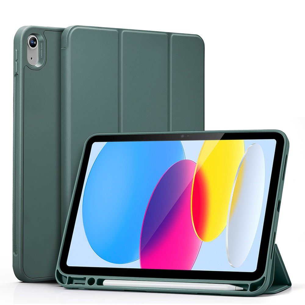 ESR Rebound Pencil Case With Kick-Stand & Pen Holder - Apple iPad 10.9 2022 (10th Gen) / Forest Green