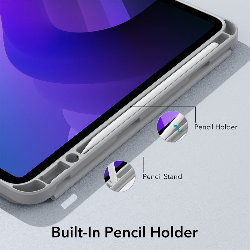 ESR Rebound Pencil Case - Apple iPad 10.9 2022 (10th Gen) / Silver Gray