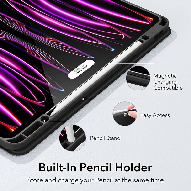 ESR Rebound Pencil Case - Apple iPad Pro 12.9 Gen 6/5/4/3 (2018-2022) / Black
