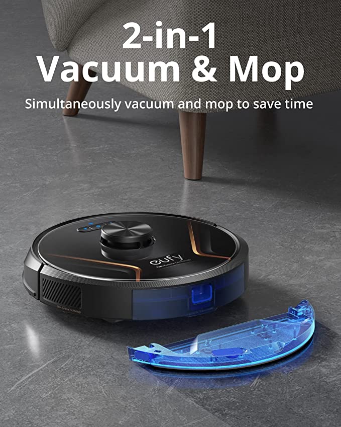 Eufy By Anker, Boostiq Robovac 30C, Robot Vacuum Cleaner, Wi-Fi, Super-Thin - Black