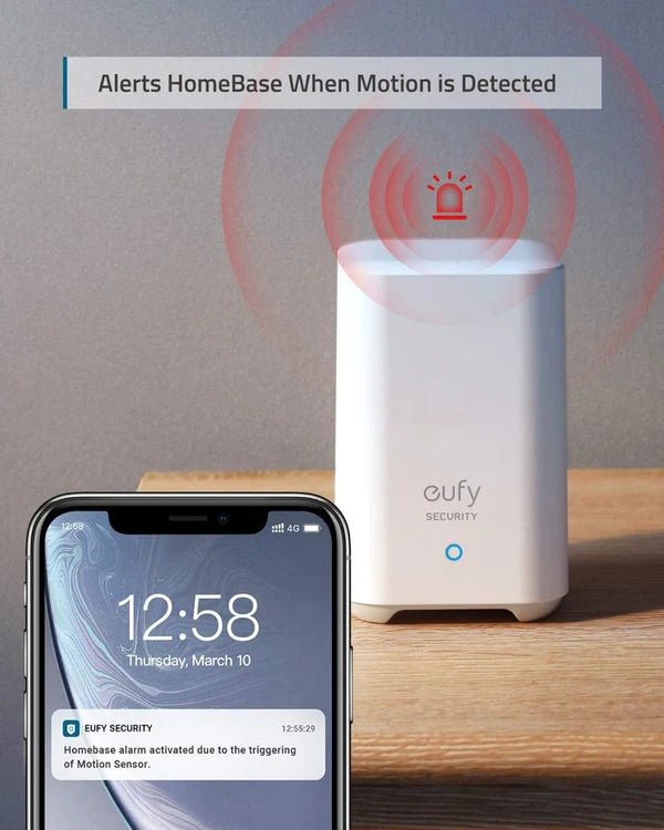 Eufy Security Home Alarm System Motion Sensor - White