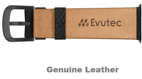 Evutec Apple Watch Band 41/40/38mm Northill - Canvas/Black