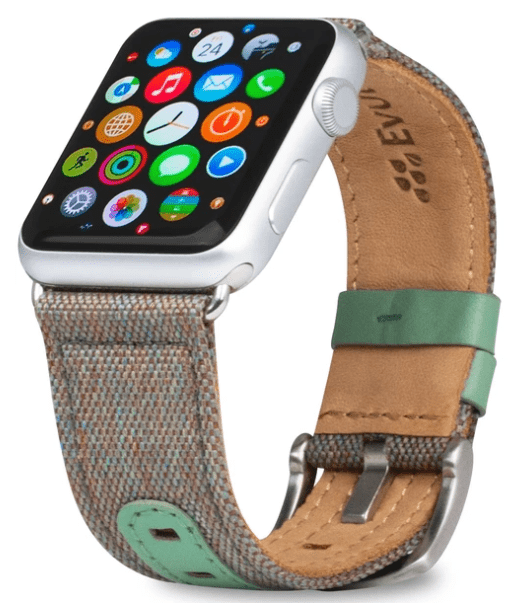 Evutec Apple Watch Band 41/40/38mm Northill - Chroma/Sage