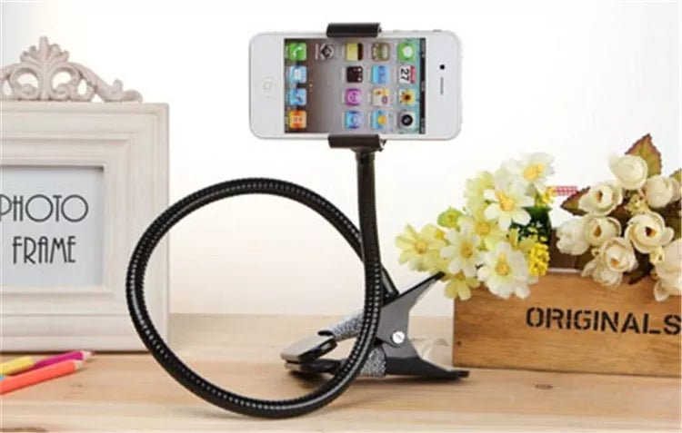 Flexible Metal Long Arm Lazy Phone Holder - 2 Pieces