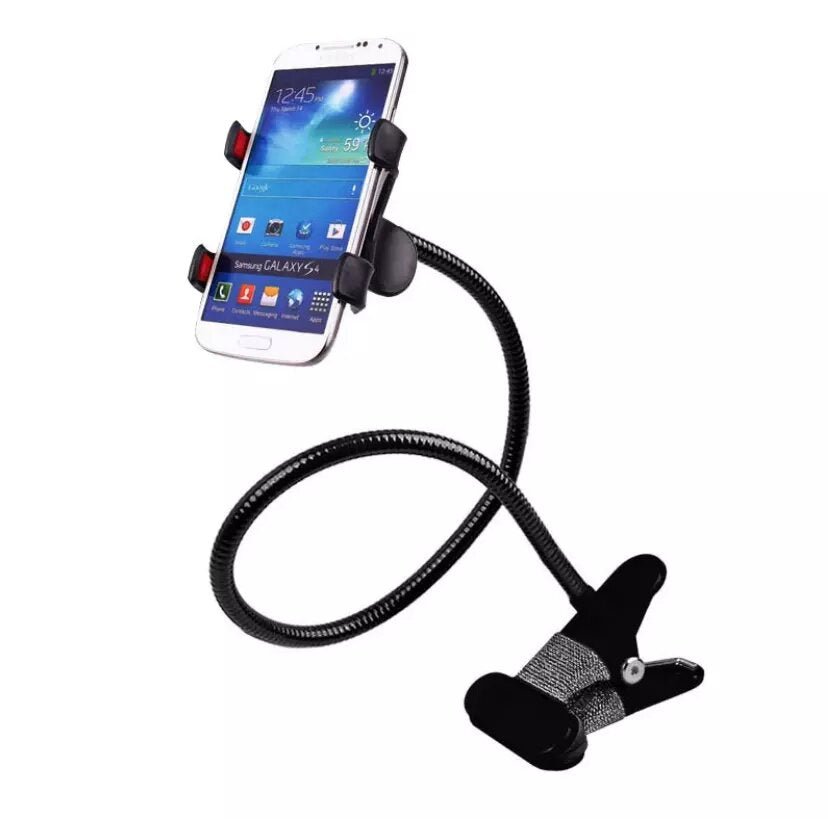 Flexible Metal Long Arm Lazy Phone Holder - 2 Pieces