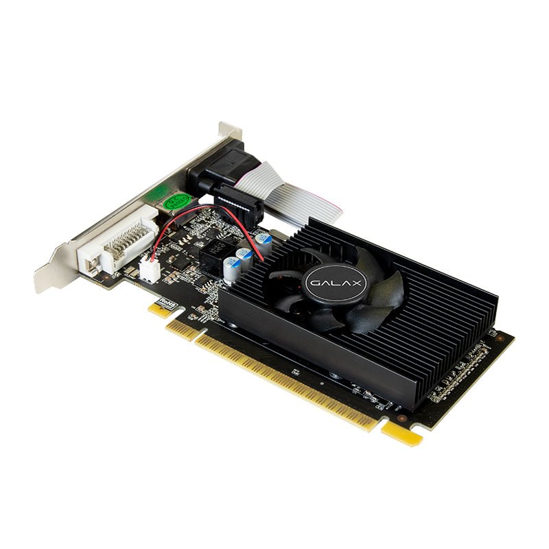 جالكس NVIDIA GeForce GT 730 - 2 جيجابايت / DDR3 / بت / PCIe / D-Sub / إتش دي إم أي / DVI-I