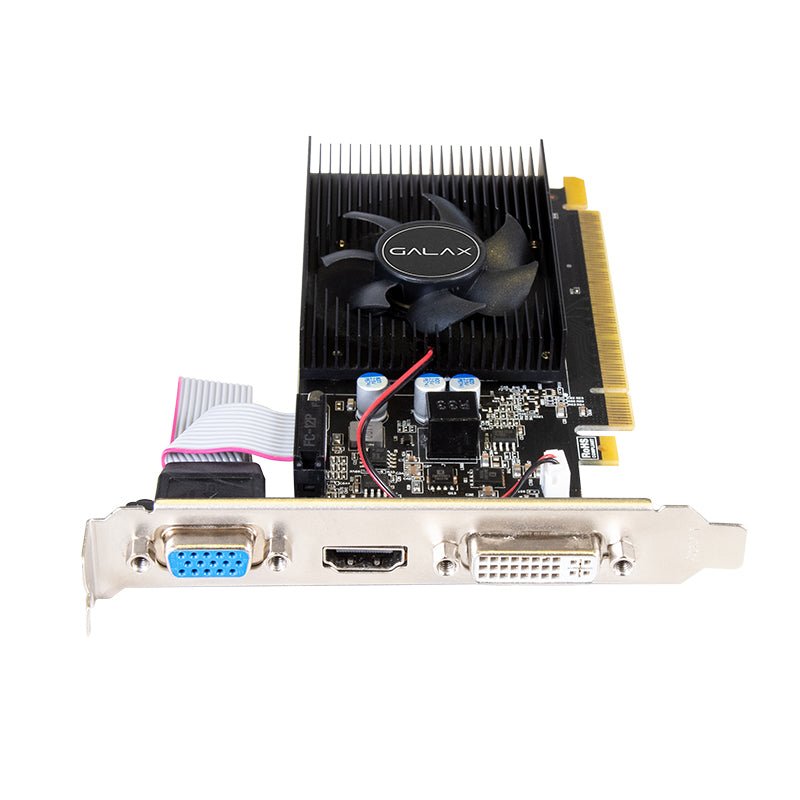 جالكس NVIDIA GeForce GT 730 - 2 جيجابايت / DDR3 / بت / PCIe / D-Sub / إتش دي إم أي / DVI-I