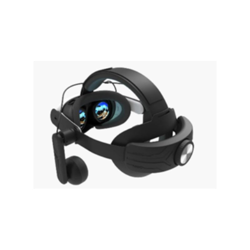 Gamax Adjustable Headmount with Earphones for Meta Quest 3 - Black