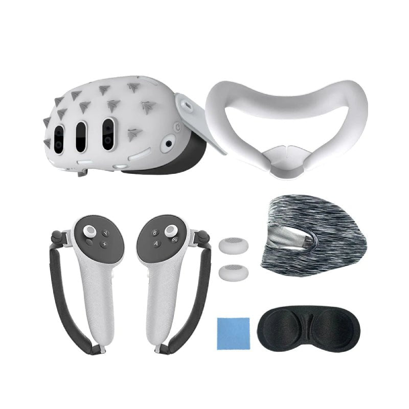 Gamax Silicon Protection Set for Meta Quest 3 - White