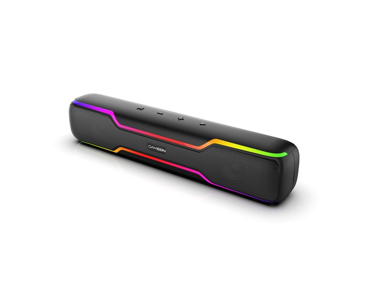 GameOn Dominator Blaze Wireless RGB Gaming Soundbar  - 20 Watt / 3000mAh / Black