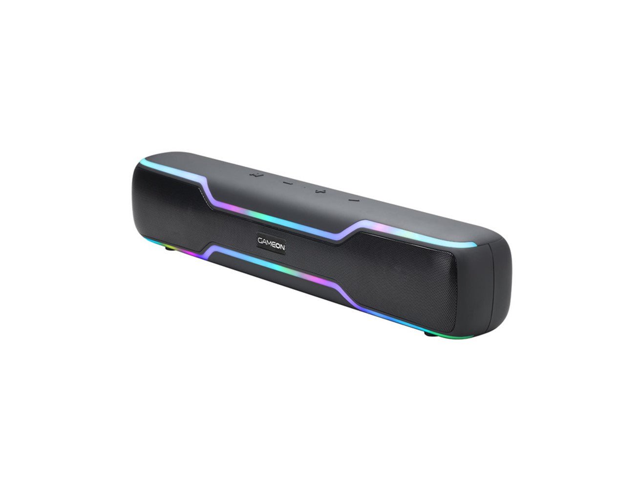 GameOn Dominator Blaze Wireless RGB Gaming Soundbar  - 20 Watt / 3000mAh / Black