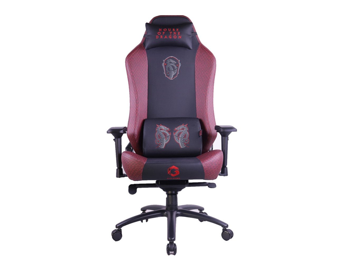 GameOn Licensed Gaming Chair With Adjustable 4D Armrest & Metal Base - House of The Dragons