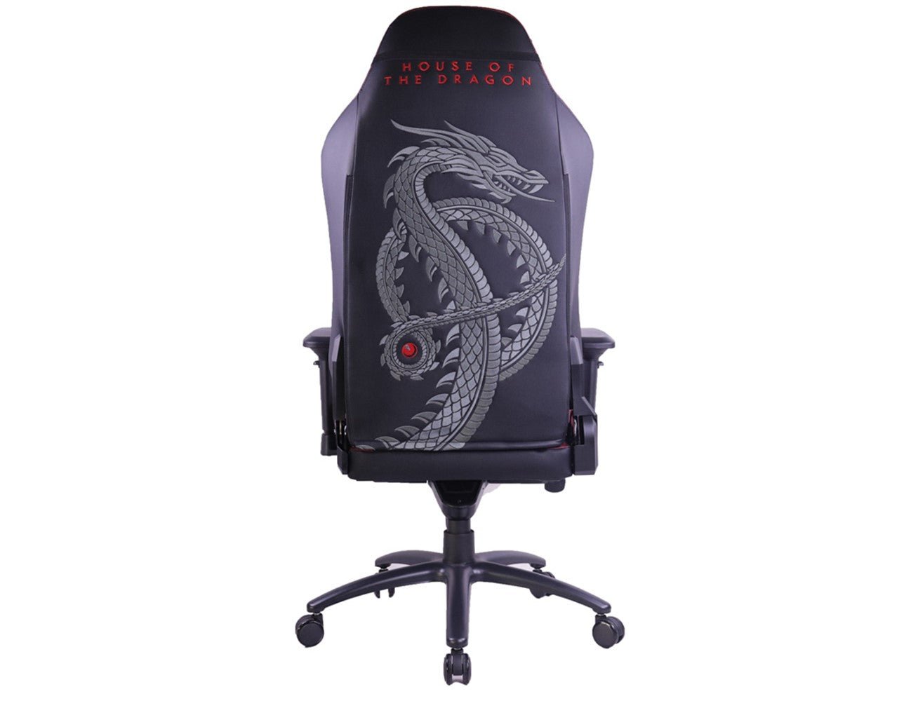 GameOn Licensed Gaming Chair With Adjustable 4D Armrest & Metal Base - House of The Dragons