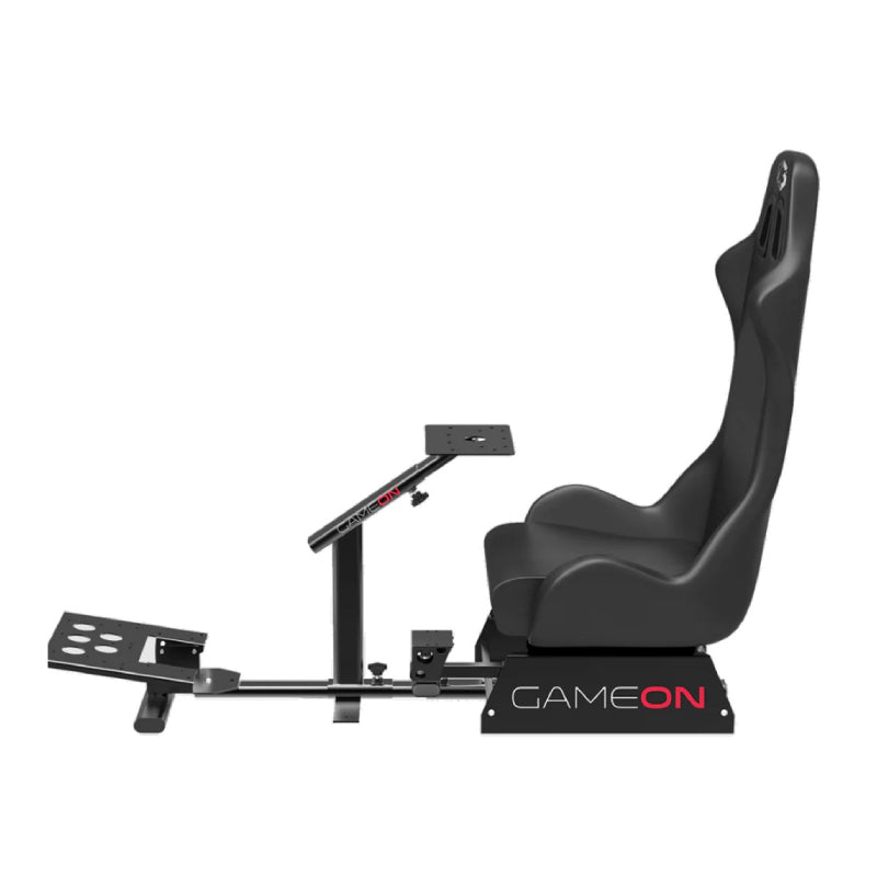 GameOn Master Pro Racing Gaming Simulator Cockpit - Black