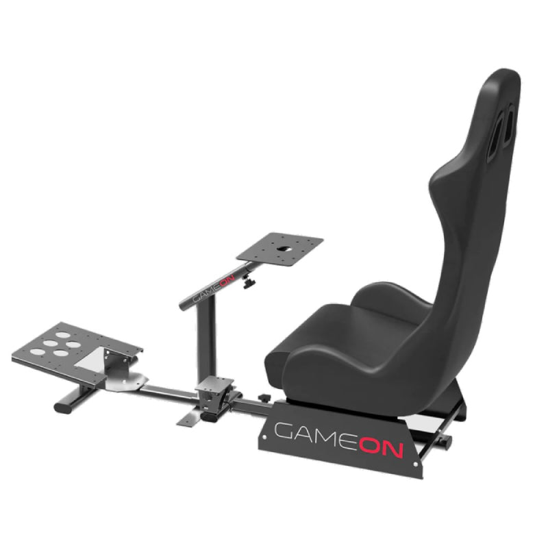 GameOn Master Pro Racing Gaming Simulator Cockpit - Black