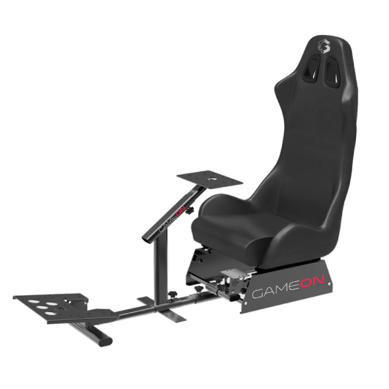 GameOn Master Pro Racing Gaming Simulator Cockpit - Black