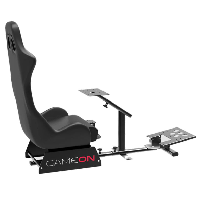 GameOn Master Pro Racing Gaming Simulator Cockpit - Black