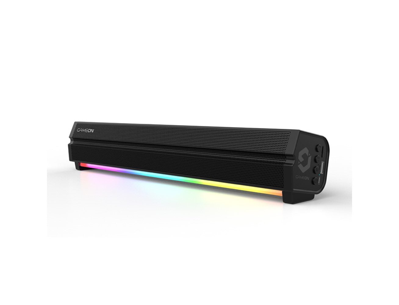 GameOn Sonicstorm X Wireless RGB Gaming Soundbar - 16 Watt / 2400mAh / Black