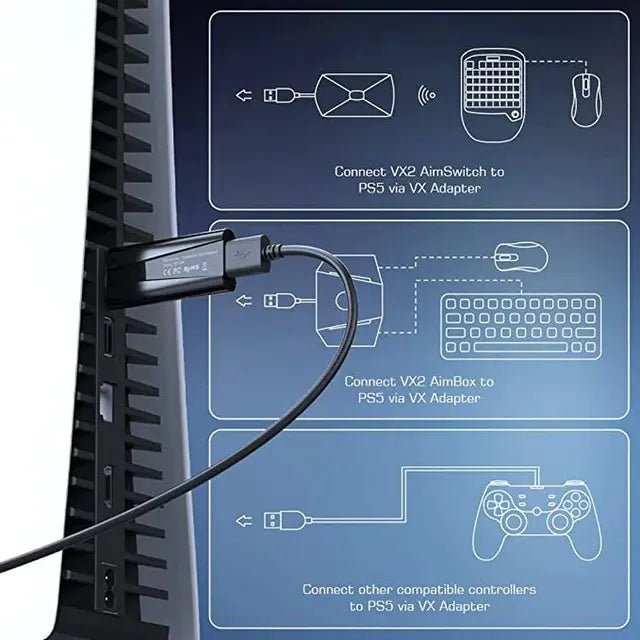 GAMESIR VX Adapter Peripheral Adapter For Playstation 5 - Black