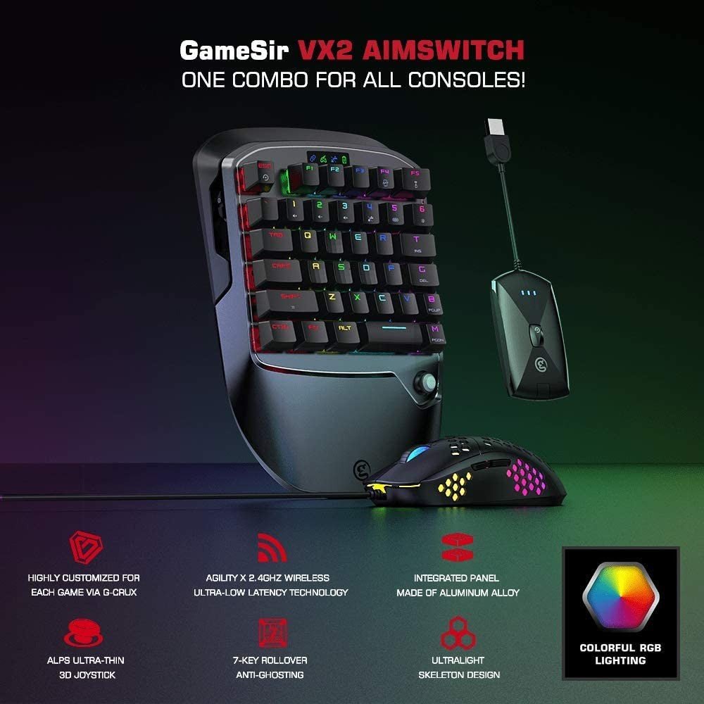 GameSir VX2 AimSwitch Gaming Keypad - Black