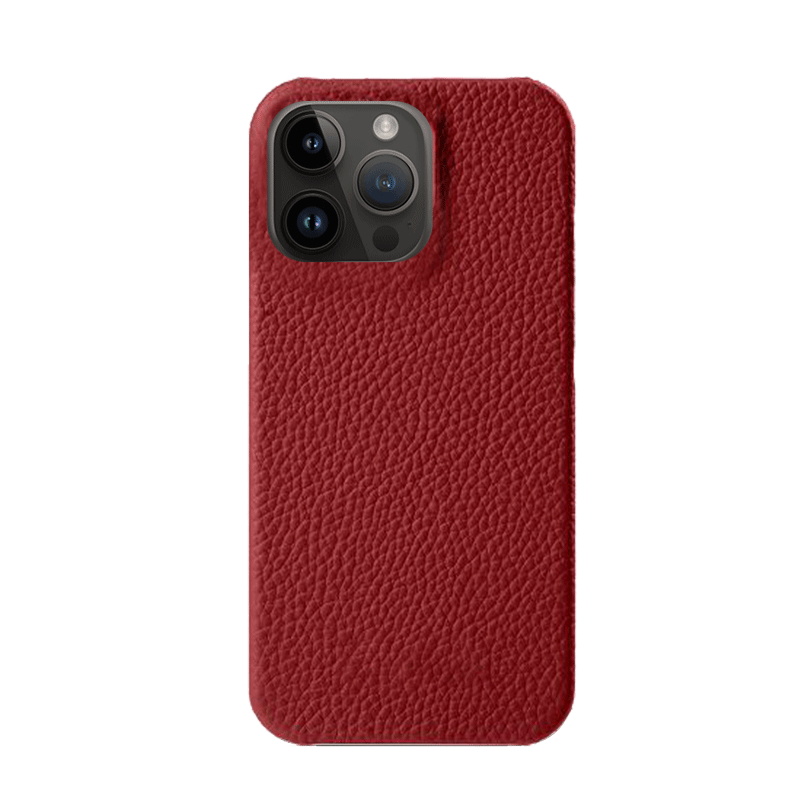 Gift Set Leather Case iPhone 14 Pro Max - Airpod 3 - Wallet - RED