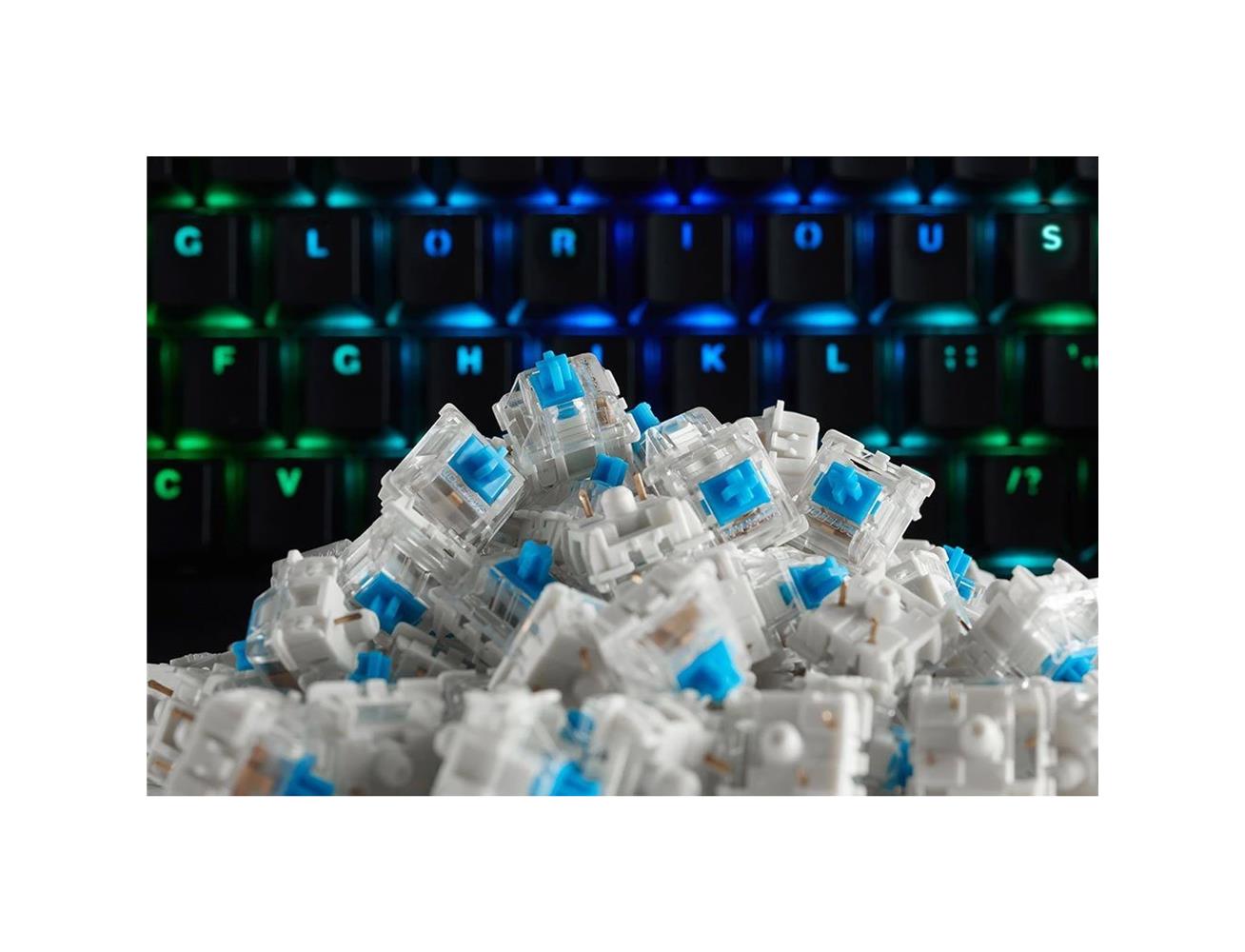 Glorious Gateron Green Mechanical Keyboard Switches - Blue