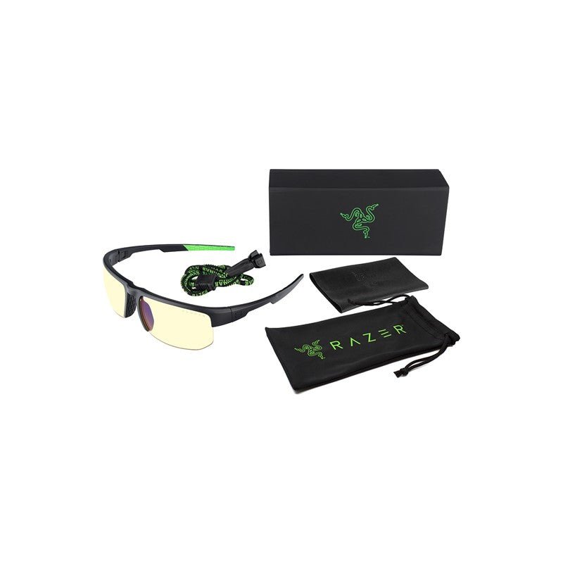 Gunnar Torpedo-X Razer Edition Gaming Glasses (Onyx Frame, Amber Lens Tint)