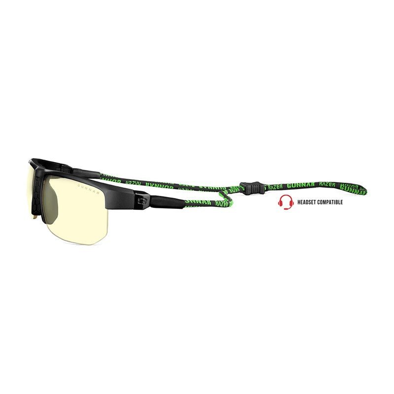 Gunnar Torpedo-X Razer Edition Gaming Glasses (Onyx Frame, Amber Lens Tint)