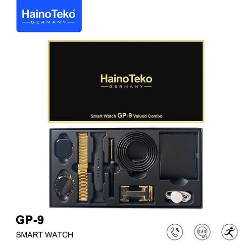 HainoTeko Smart Watch GP-9 Valued Combo