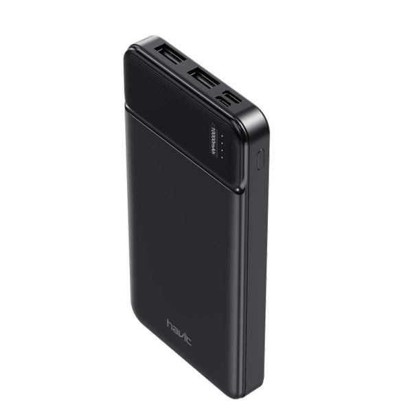 HAVIT 10000mAh Power Bank - Portable Charger - Black