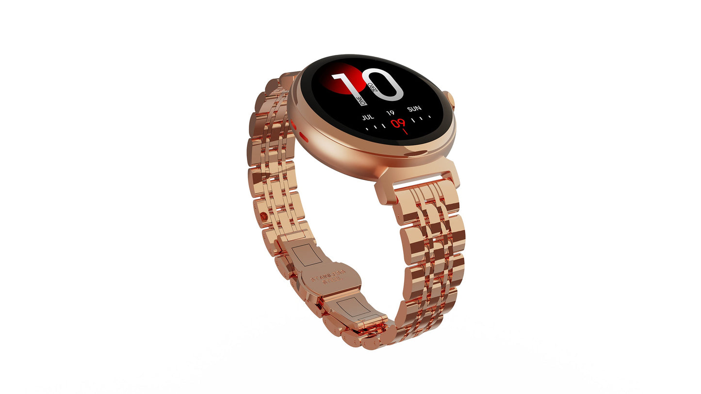 HiFuture High end outdoor bluetooth calling smartwatch - Golden PINK