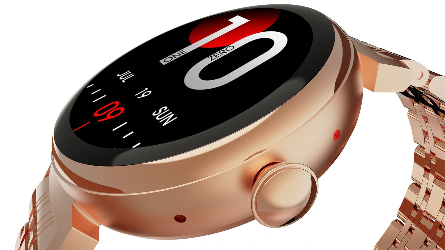 HiFuture High end outdoor bluetooth calling smartwatch - Golden PINK