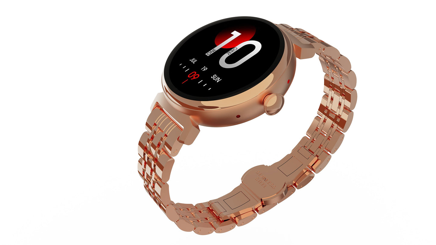 HiFuture High end outdoor bluetooth calling smartwatch - Golden PINK