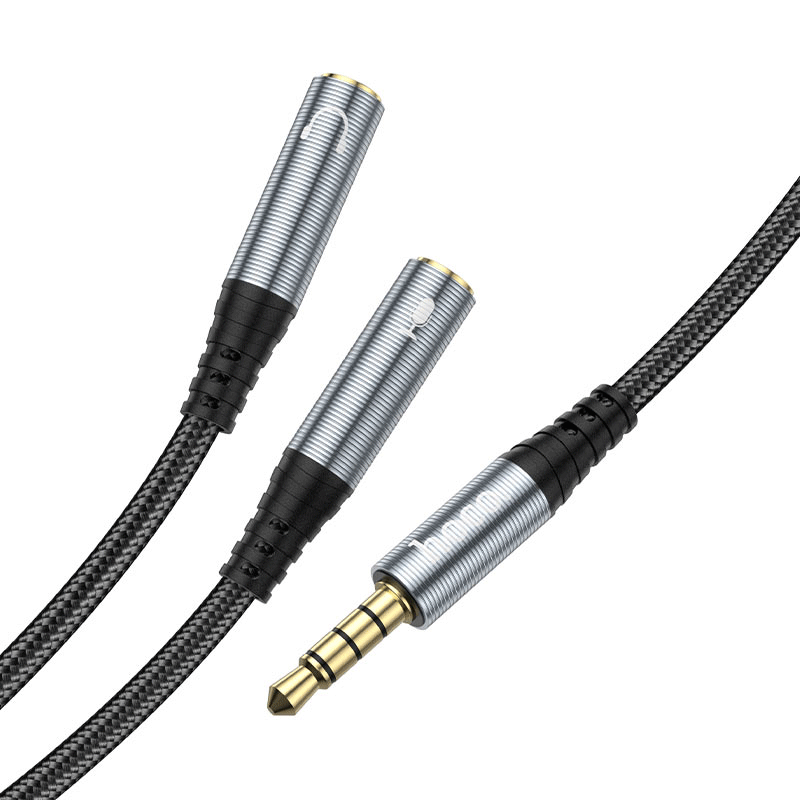 Hoco audio adapter Input Cable - 3.5mm / Black