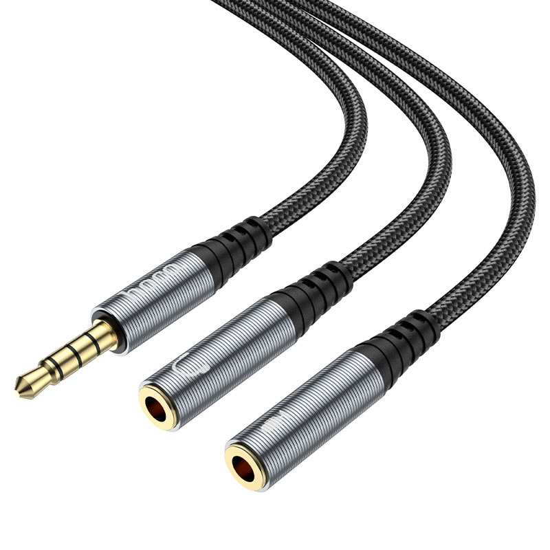 Hoco audio adapter Input Cable - 3.5mm / Black