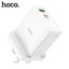 Hoco C113B High Power PD 65W Dual C Port Charger – White