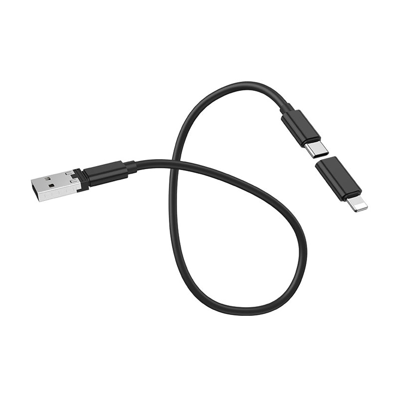 HOCO Cable 6-in-1 U86 Treasure Charging Data Sync With Storage Case - USB-C To USB-C / Black