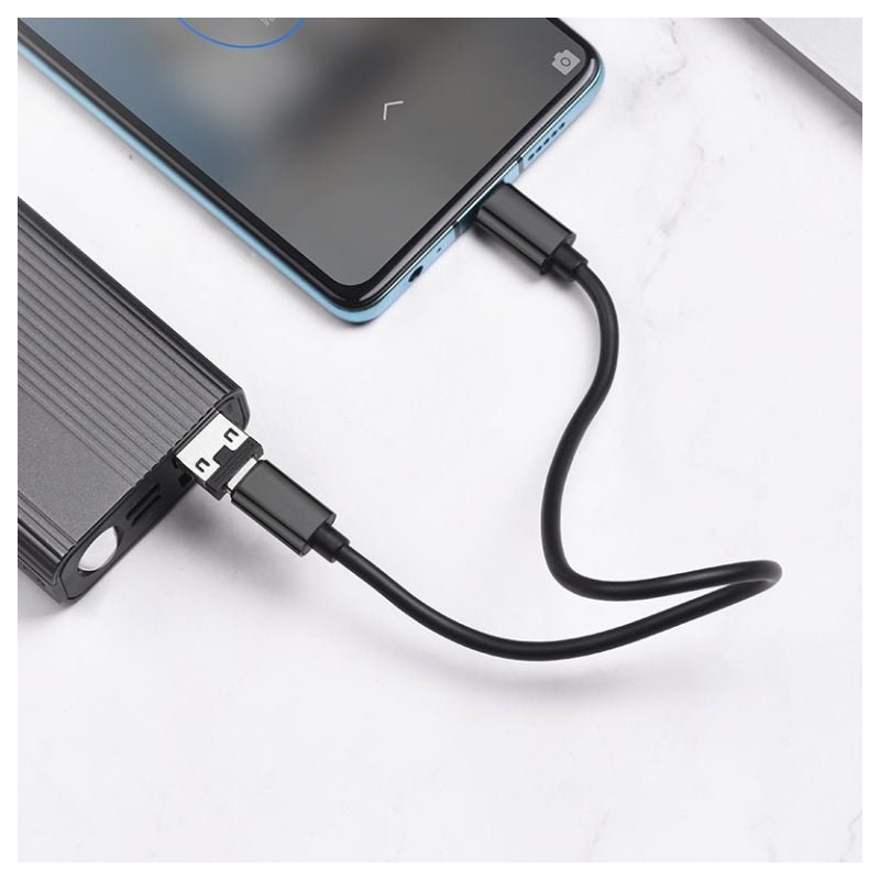 HOCO Cable 6-in-1 U86 Treasure Charging Data Sync With Storage Case - USB-C To USB-C / Black